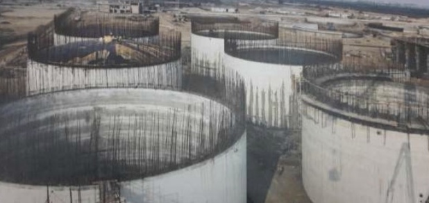 Overview of circular tanks at El-Gabal El-Asfar Phase 2